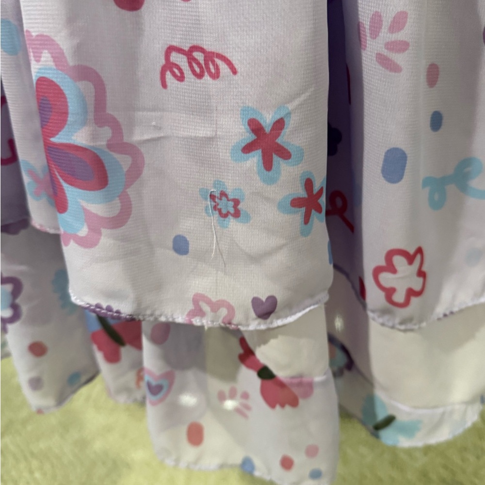Taylor Joelle Lilac Floral Embroidered Kids Dress - Picture 2 of 3
